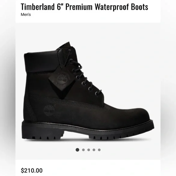 Timberland Men's Dark Leather Boots - Picture 1 of 6